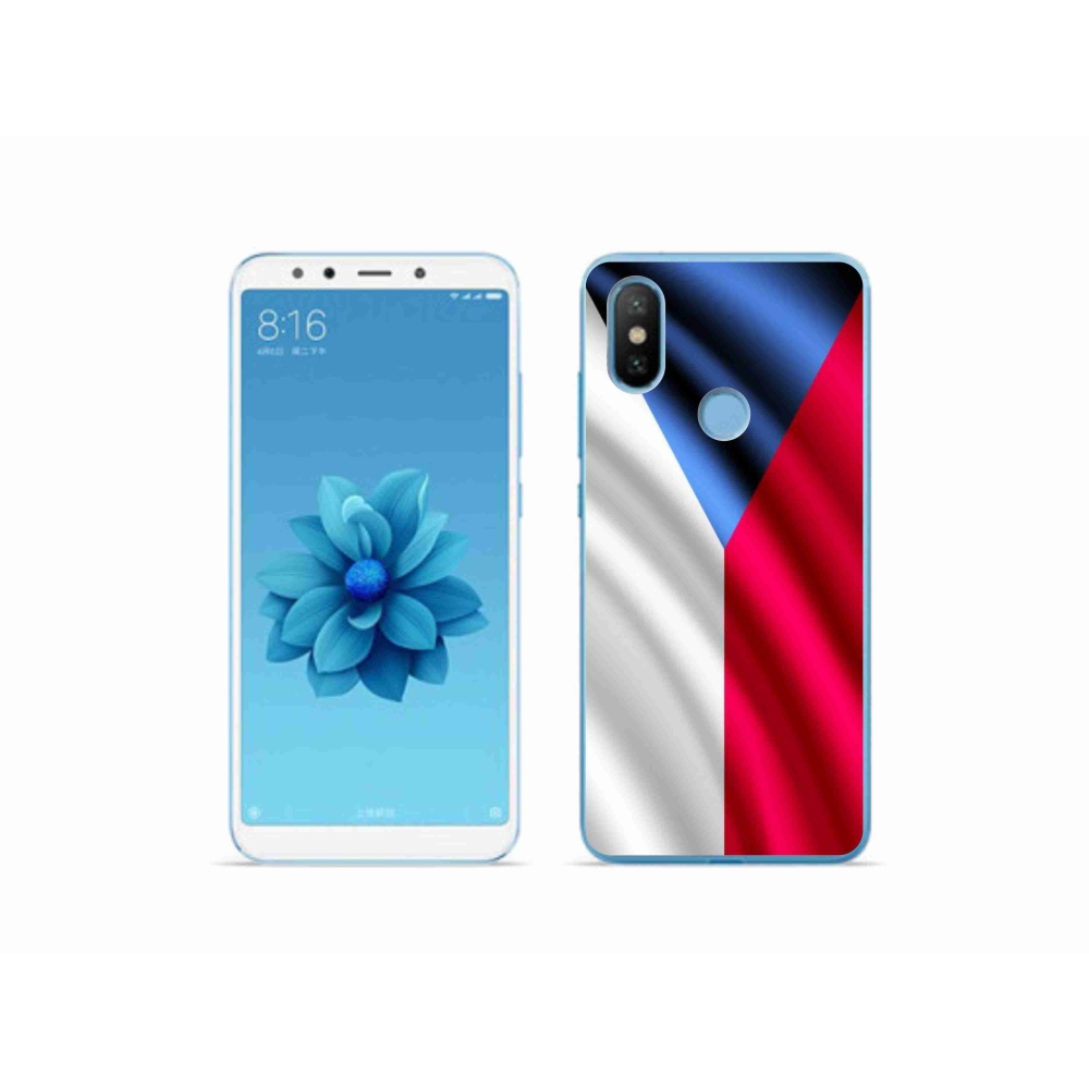 Gelový kryt mmCase na mobil Xiaomi Mi A2 - česká vlajka
