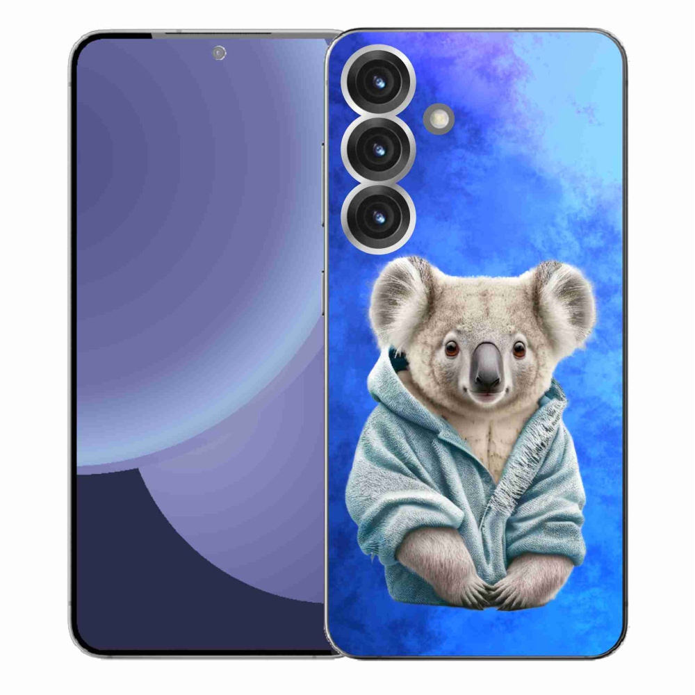 Gelový kryt mmCase na Samsung Galaxy S25+ - koala ve svetru