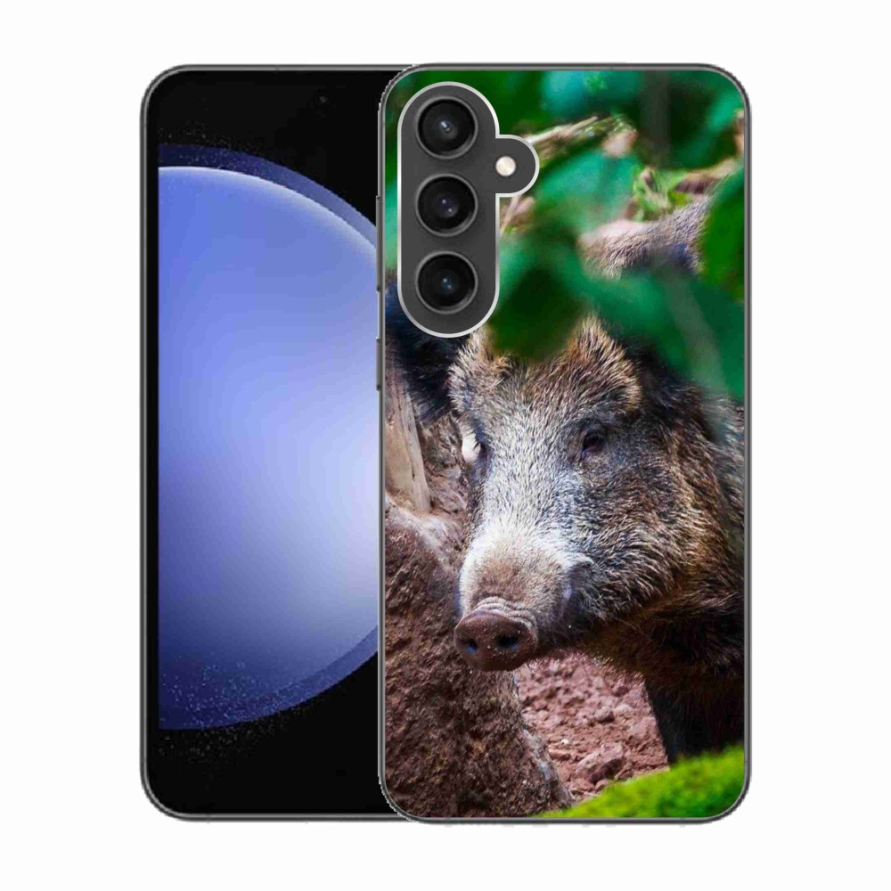 Gelový kryt mmCase na Samsung Galaxy S23 FE - divoké prase