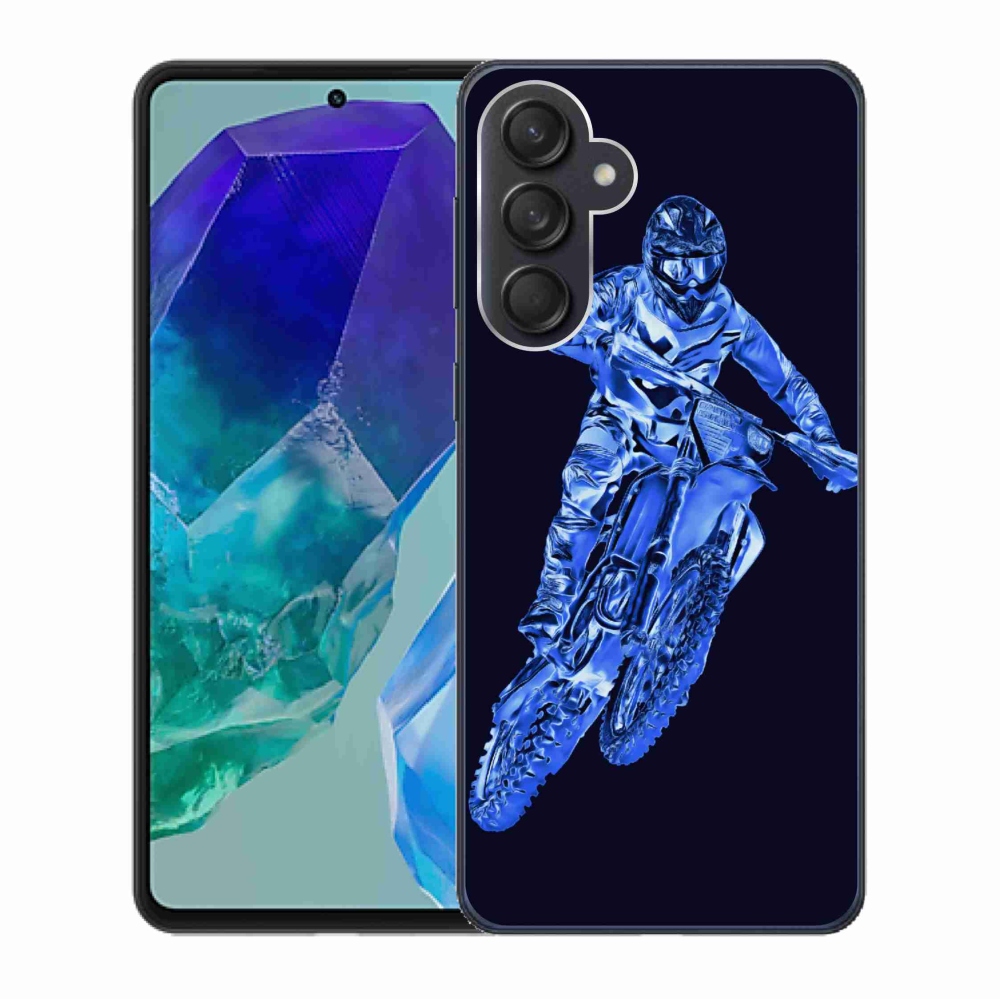 Gelový kryt mmCase na Samsung Galaxy M55 5G - motocross 1