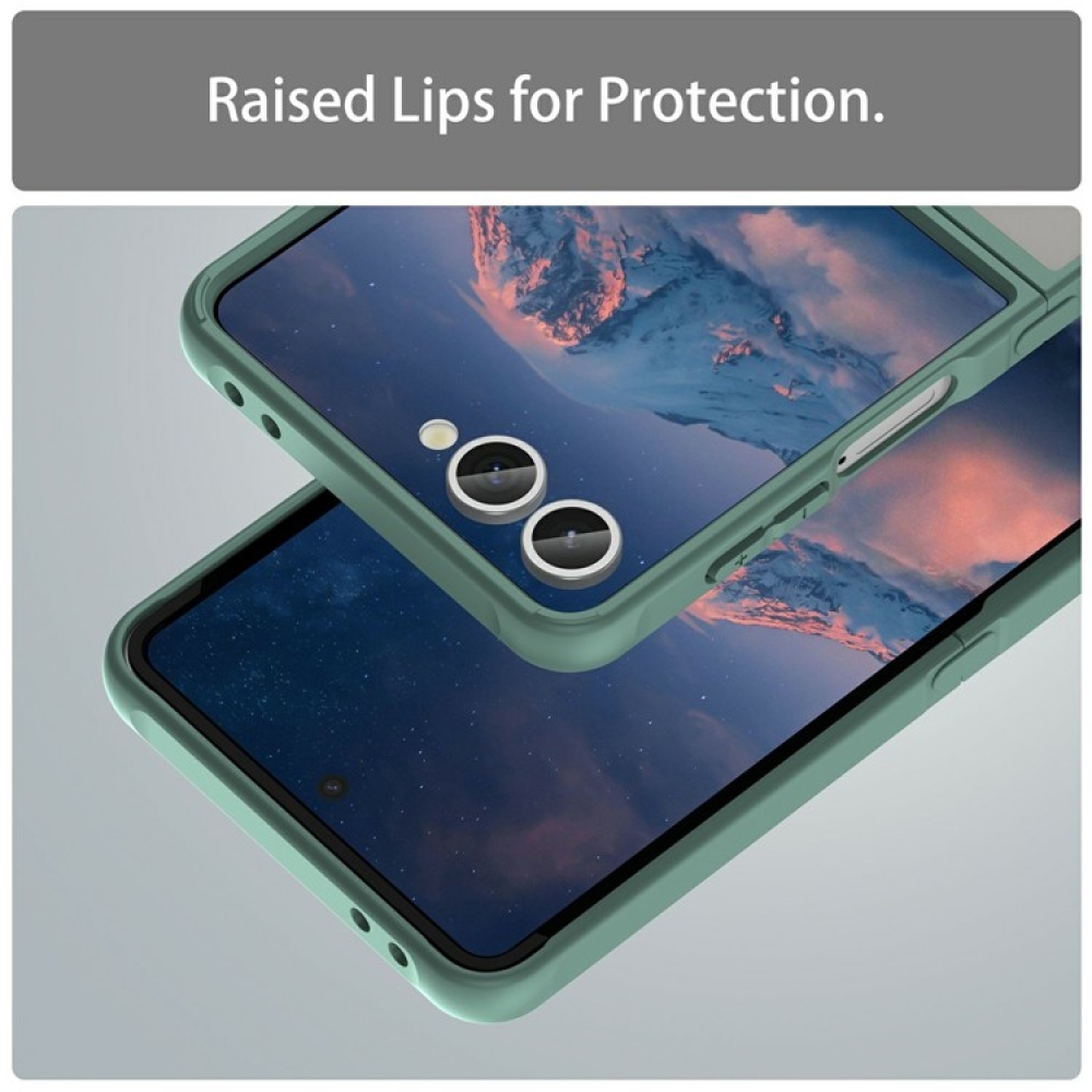 Case matný gelový obal s MagSafe na Samsung Galaxy Z Flip7 5G - zelený