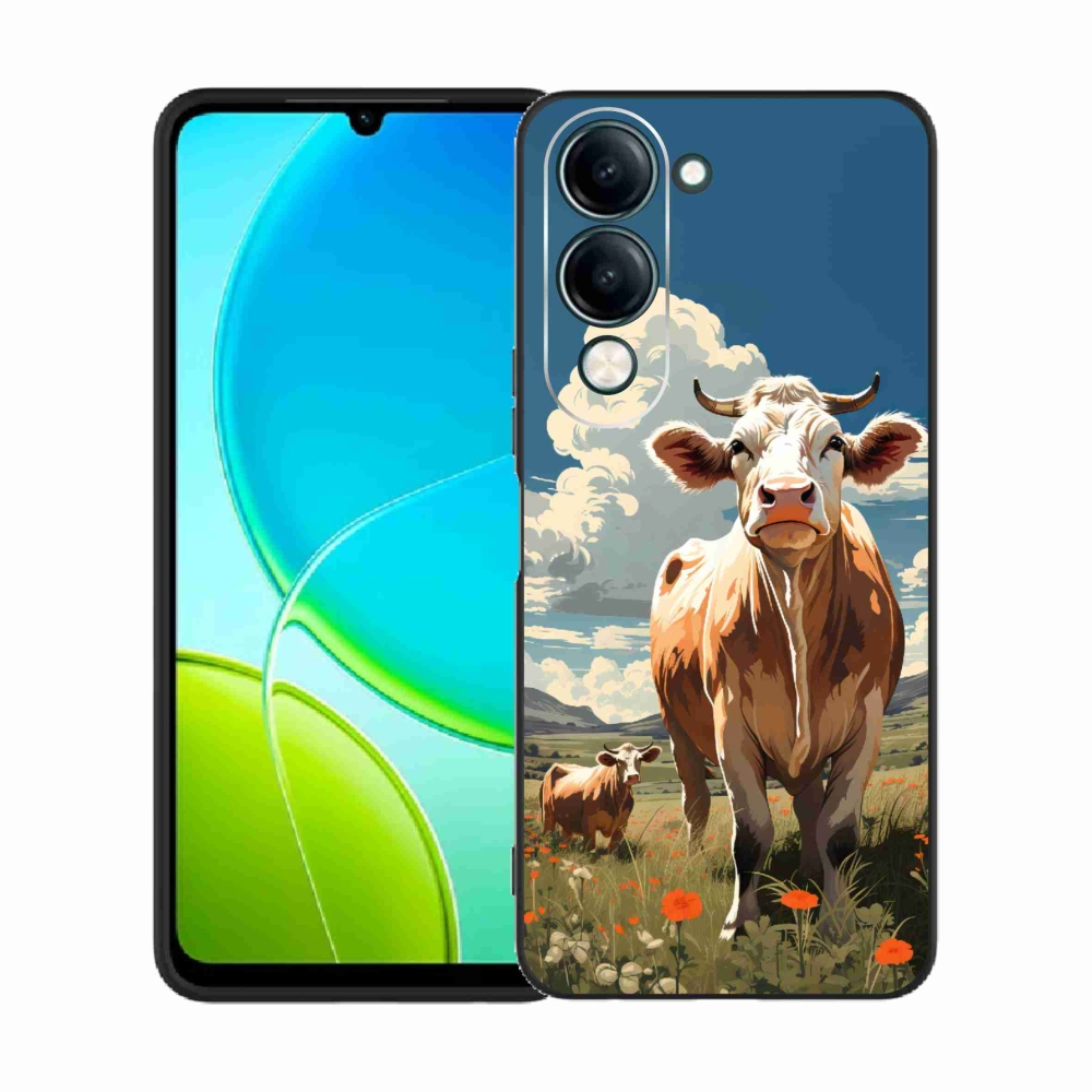Gelový kryt mmCase na Vivo Y29s 5G - krávy na louce