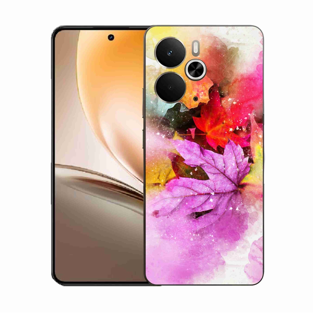 Gelový kryt mmCase na Realme 14 5G - barevné listy