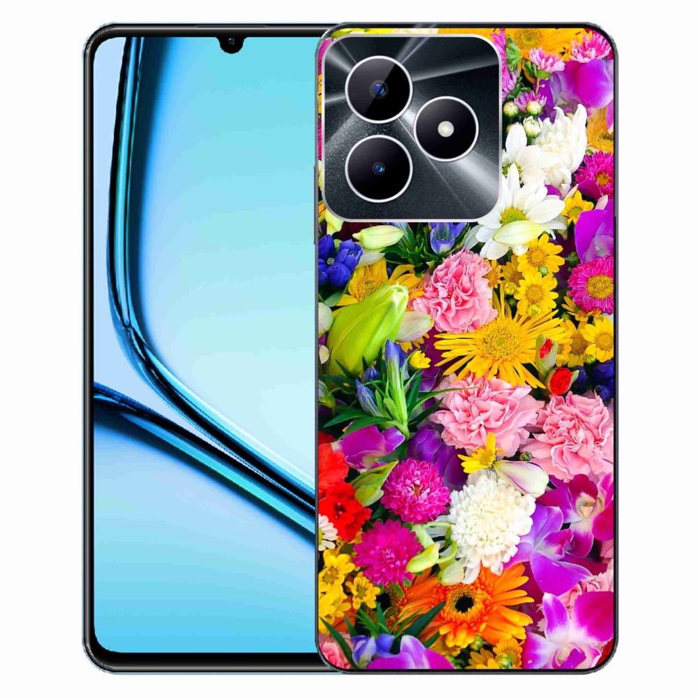 Gelový kryt mmCase na Realme Note 50 - květiny 12