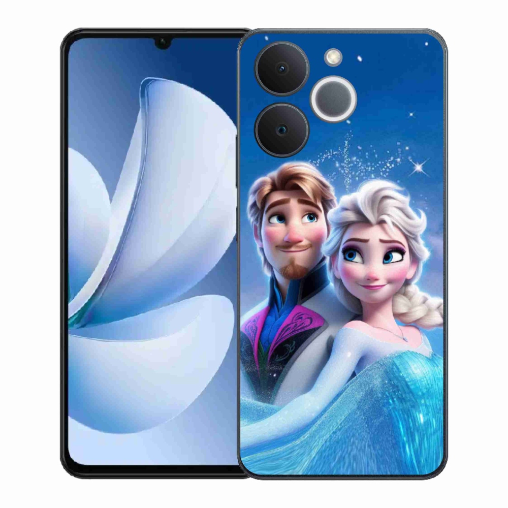 Gelový kryt mmCase na Realme Note 70T - ledové království 1