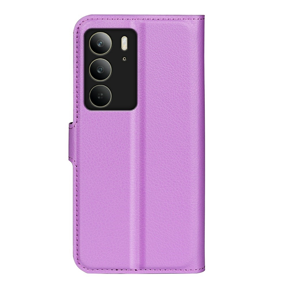 Litchi knížkové pouzdro na Realme C75 - fialové