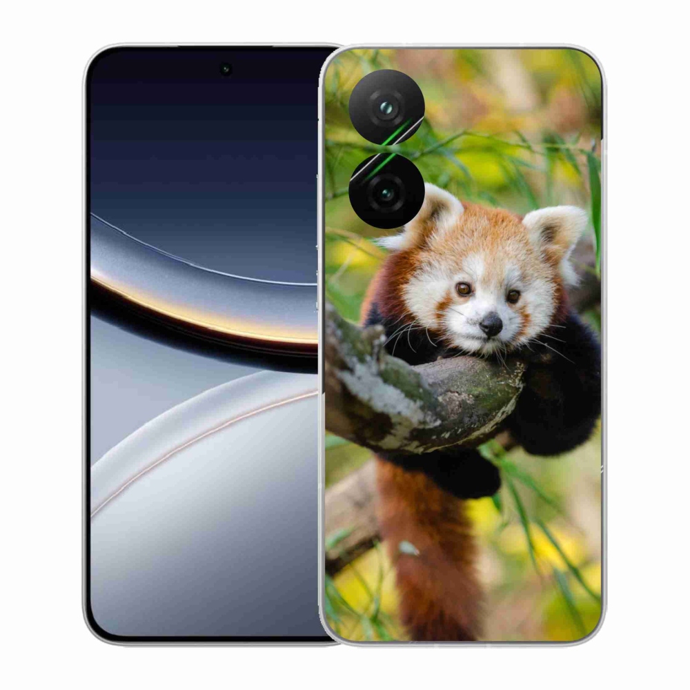 Gelový kryt mmCase na Xiaomi Poco F7 5G - panda červená