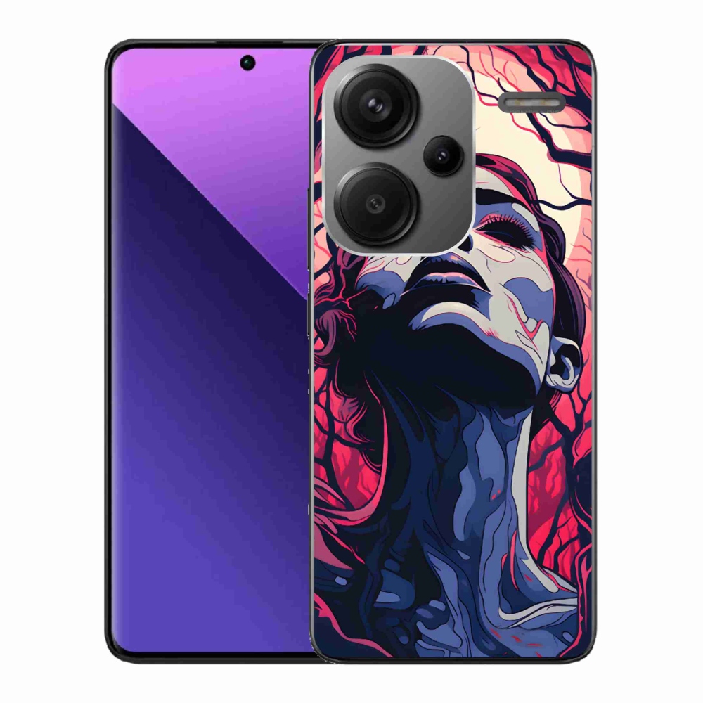 Gelový kryt mmCase na Xiaomi Redmi Note 13 Pro+ 5G - abstraktní obličej