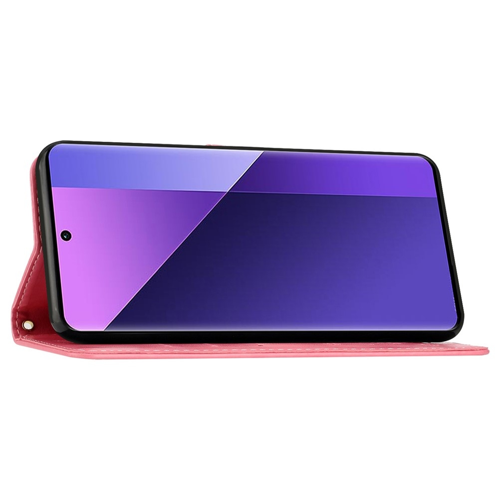 Flowers knížkové pouzdro na Motorola Moto G85 5G - růžové
