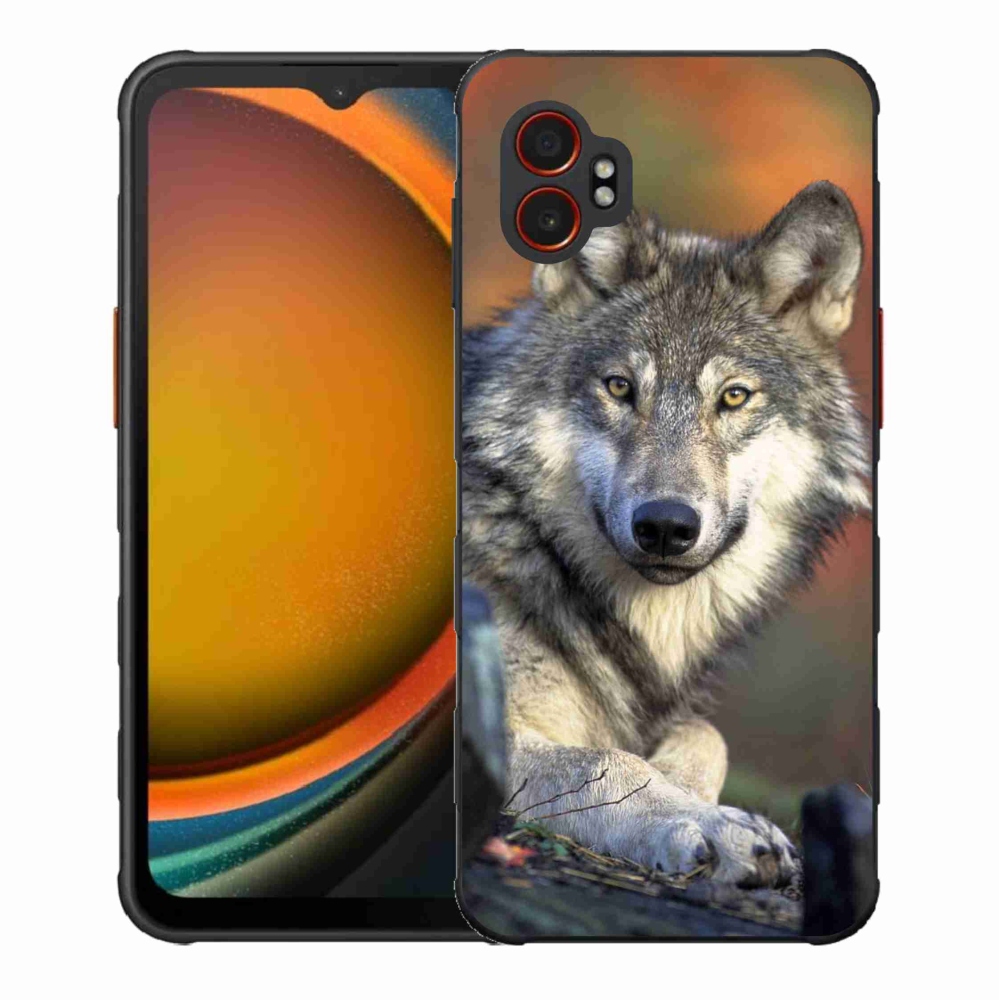 Gelový kryt mmCase na Samsung Galaxy Xcover 7 Pro - vlk