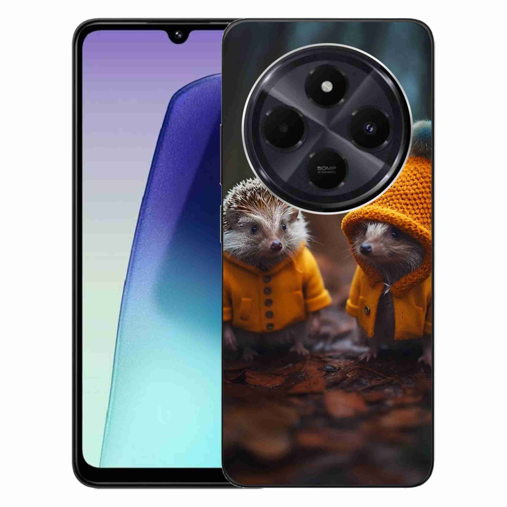 Gelový kryt mmCase na Xiaomi Redmi 14C/Poco C75 - ježci