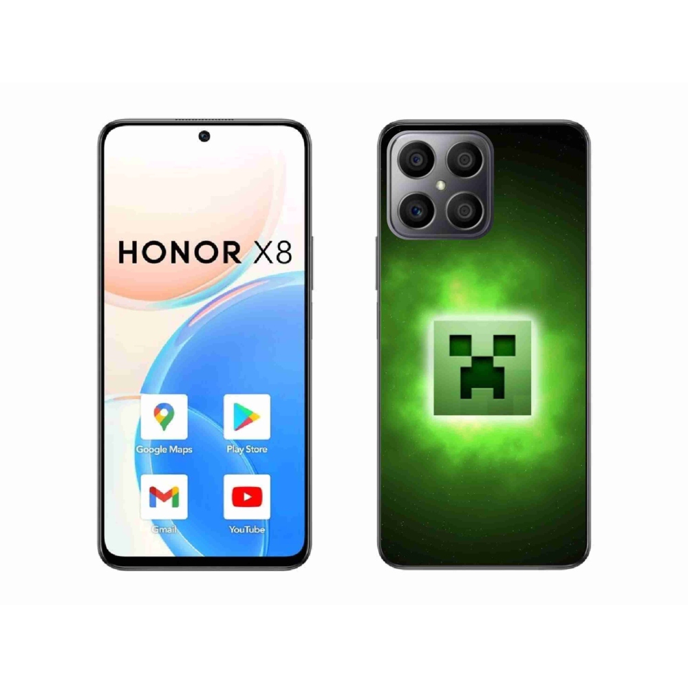 Gelový kryt mmCase na Honor X8 4G - minecraft