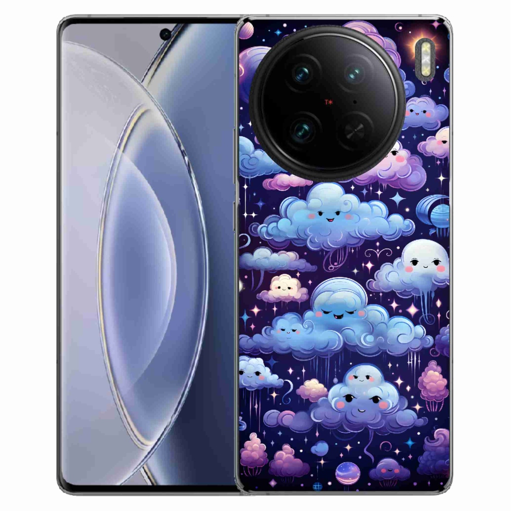 Gelový kryt mmCase na Vivo X90 Pro - mráčky