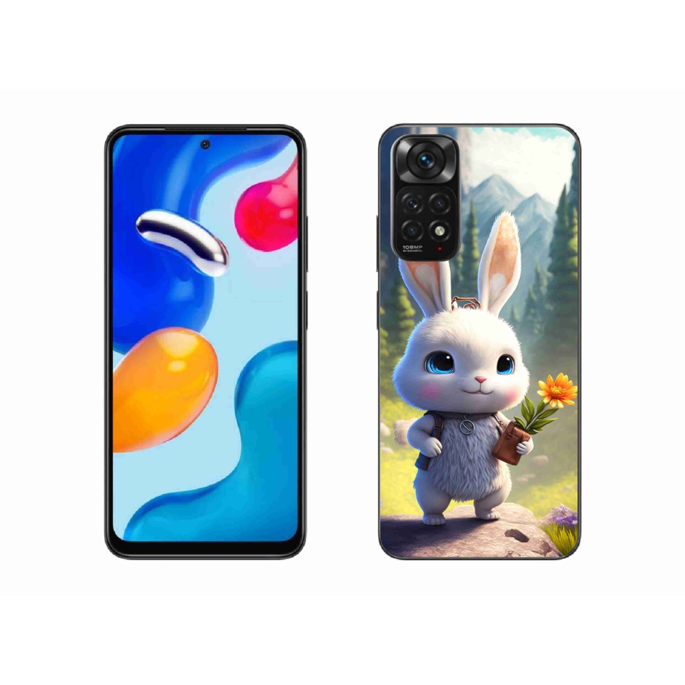 Gelový kryt mmCase na Xiaomi Redmi Note 11S 4G - roztomilý králíček