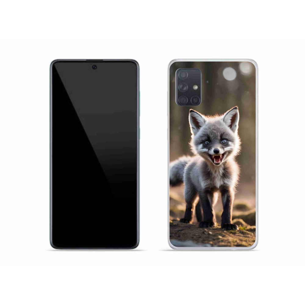 Gelový kryt mmCase na Samsung Galaxy A51 - rozzuřená liška
