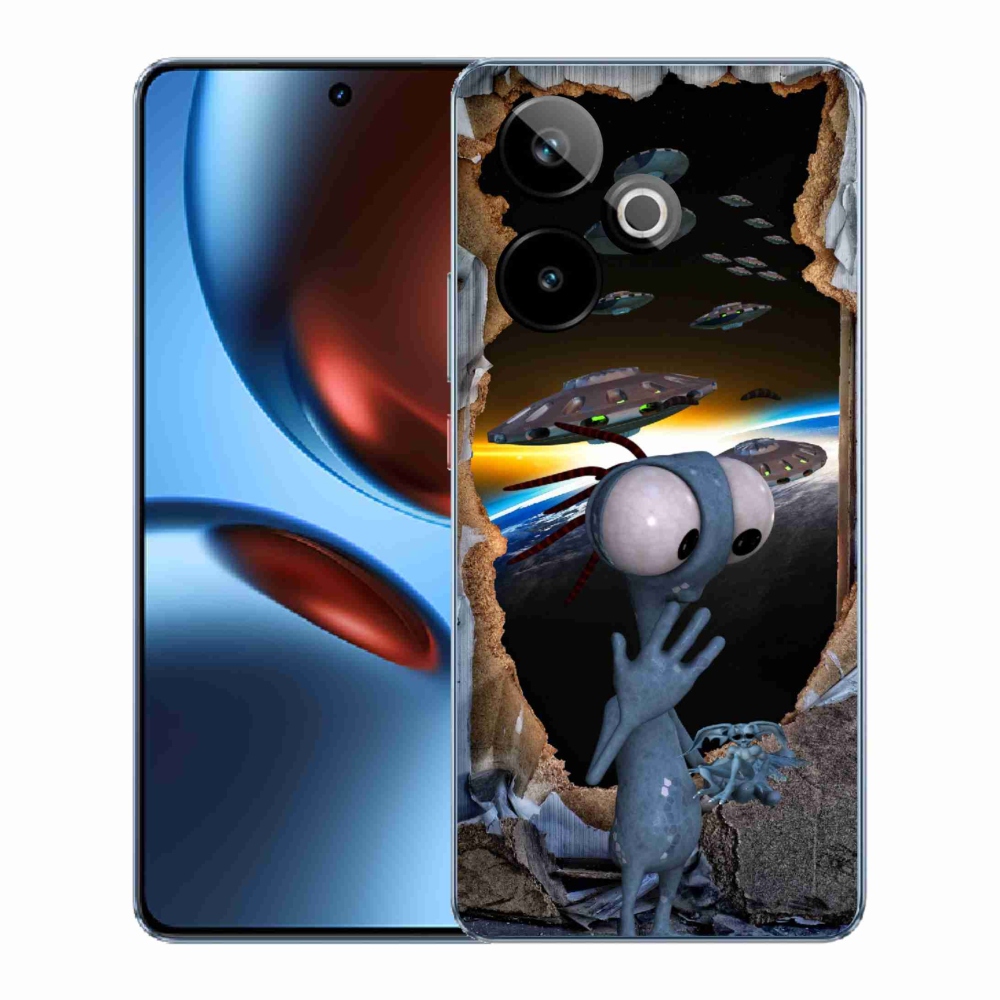 Gelový kryt mmCase na Realme GT 7 5G/GT 7T 5G - mimozemšťan