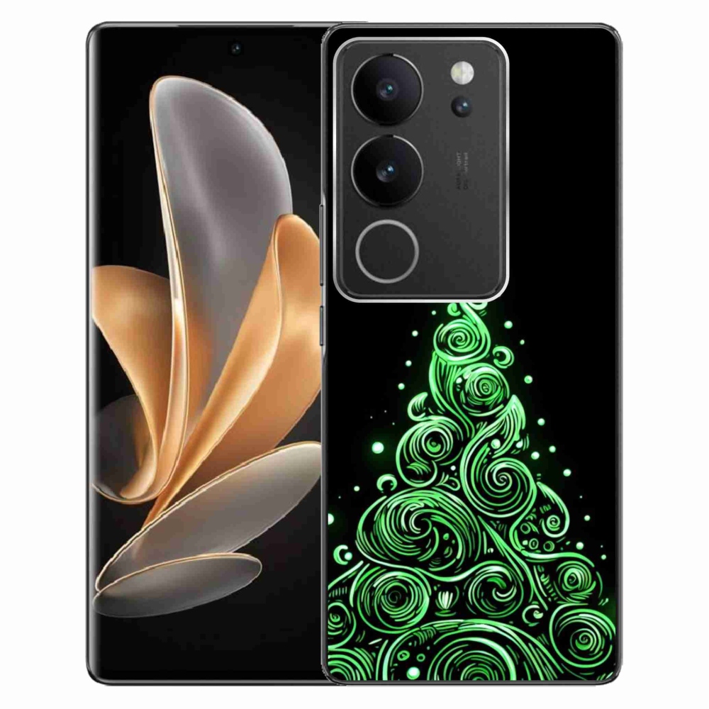 Gelový kryt mmCase na Vivo V29 5G - neonový vánoční stromek 3