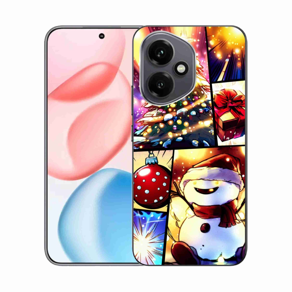 Gelový kryt mmCase na Honor 400 - vánoční motivy 1
