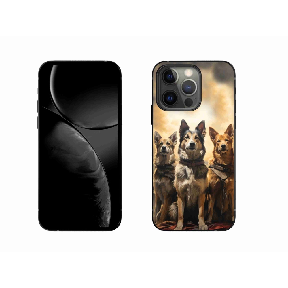 Gelový kryt mmCase na iPhone 13 Pro 6.1 - tři psi