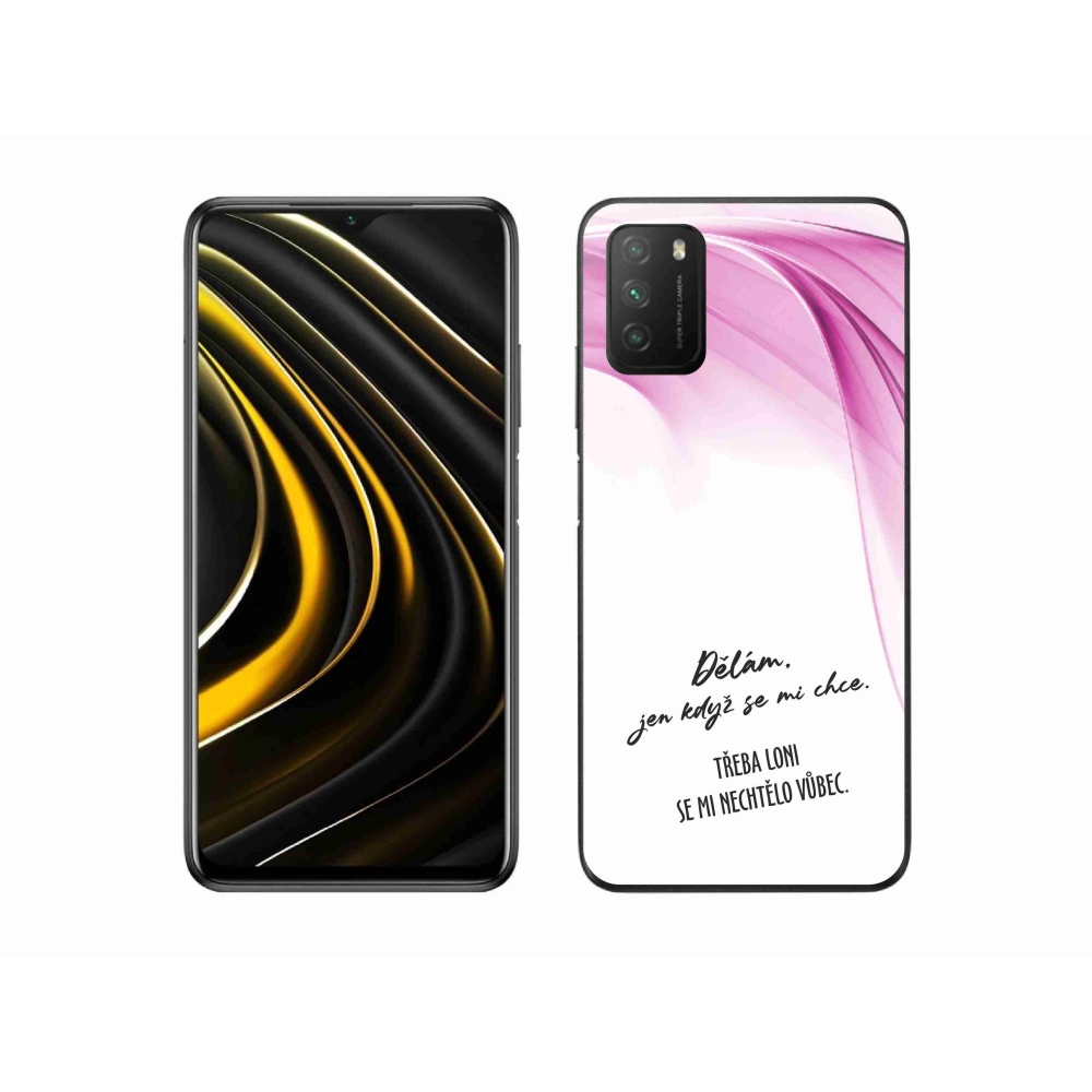 Gelový kryt mmCase na Xiaomi Poco M3 - vtipný text 12 bílé pozadí