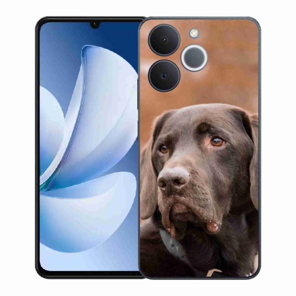 Gelový kryt mmCase na Realme Note 70T - hnědý labrador