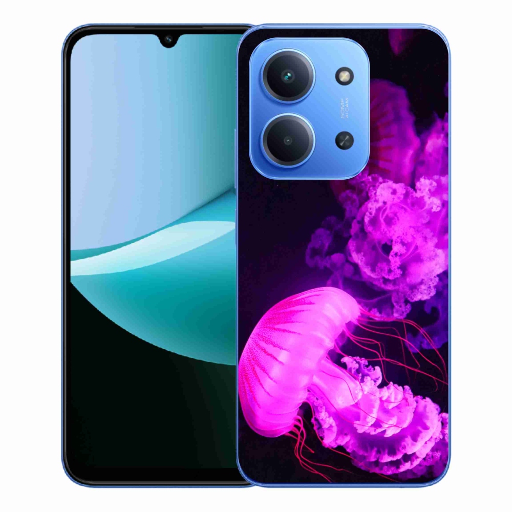 Gelový kryt mmCase na Xiaomi Redmi 15C 4G/5G (173mm) - medúza 1