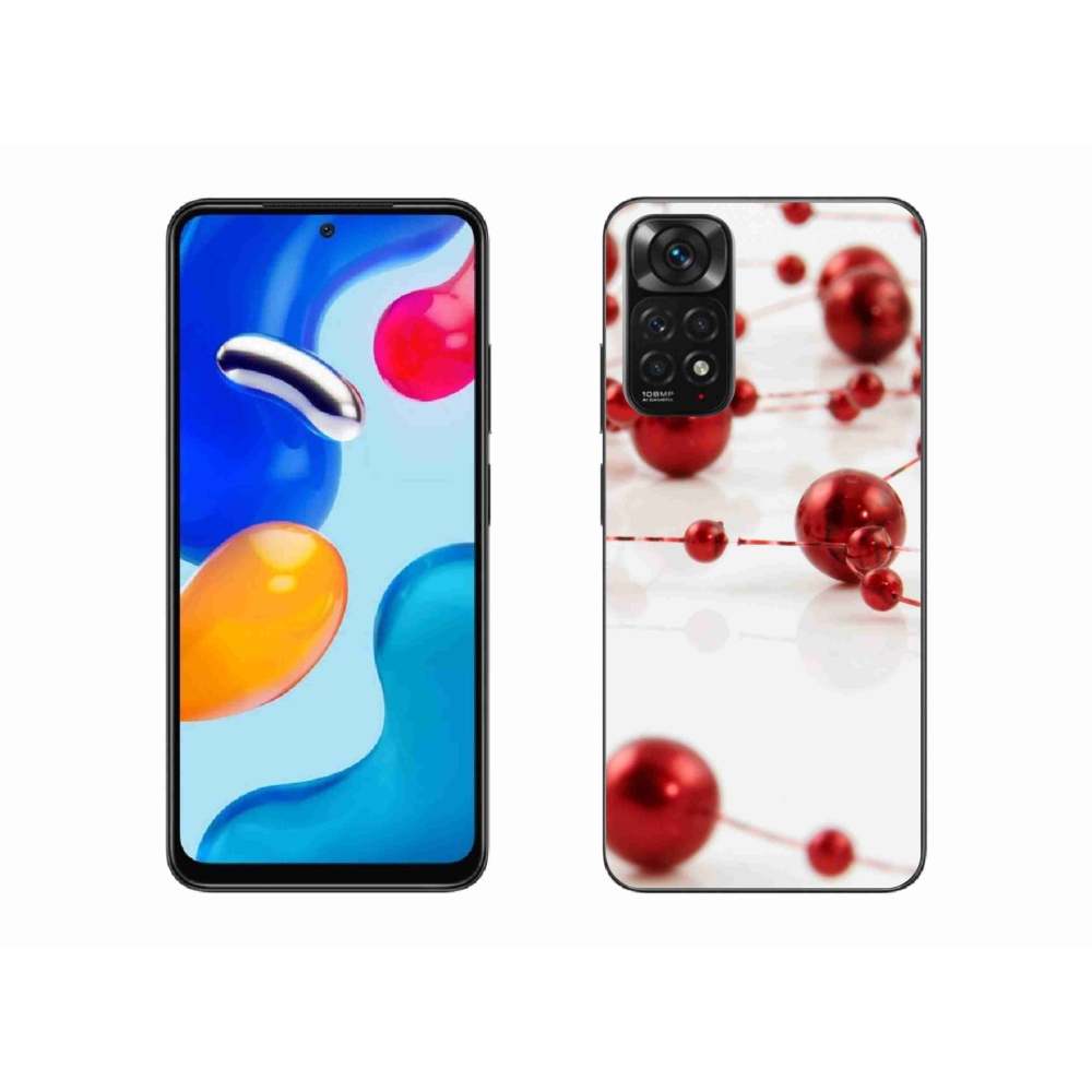 Gelový kryt mmCase na Xiaomi Redmi Note 11 4G - vánoční řetěz
