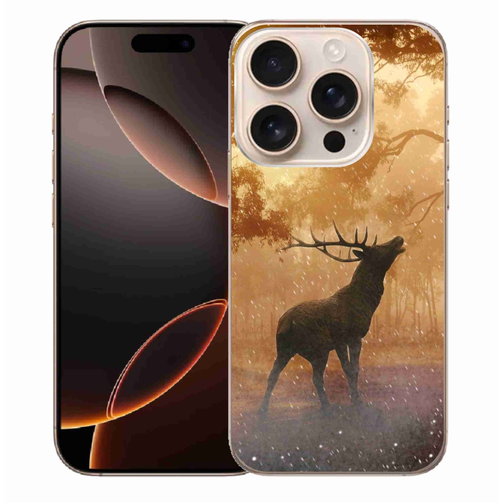 Gelový kryt mmCase na iPhone 16 Pro Max - jelen v říji