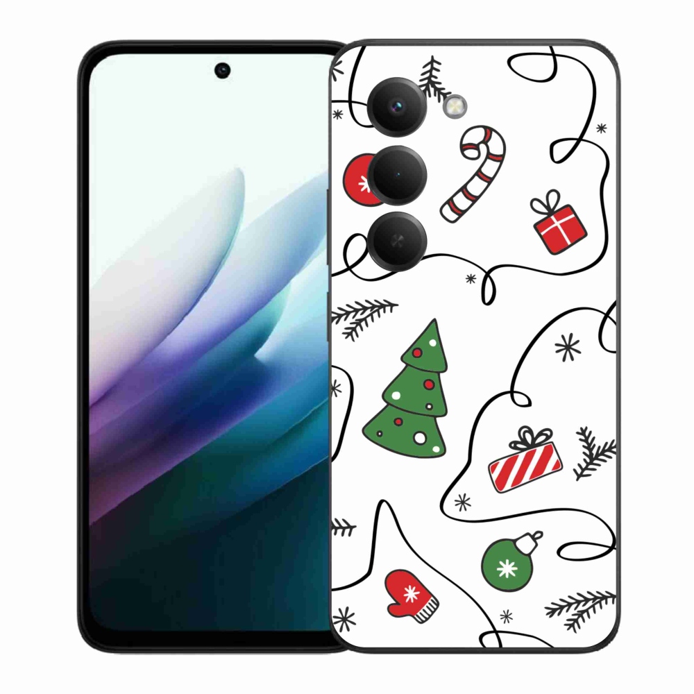 Gelový kryt mmCase na Xiaomi Redmi 15 4G/5G (171mm) - vánoční motivy