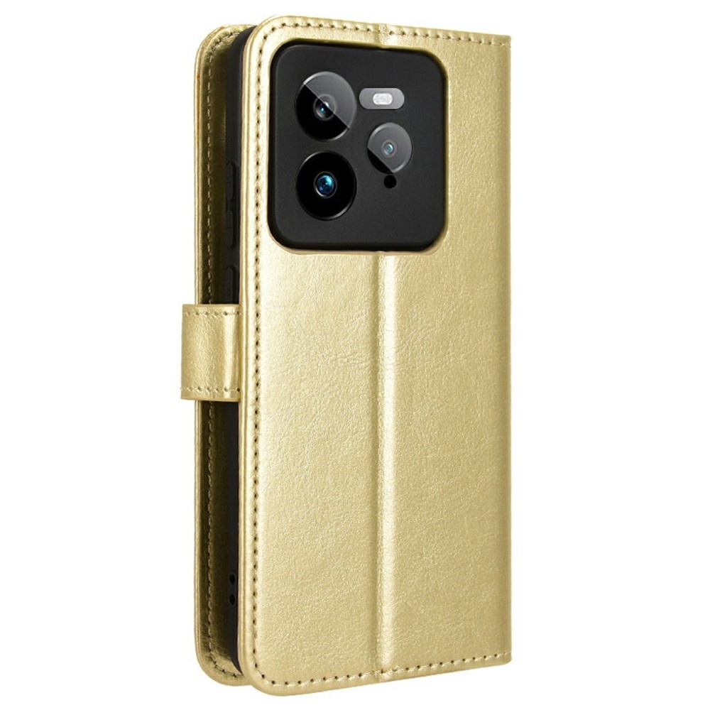 Crazy knížkové pouzdro na Realme GT 7 Pro 5G - zlaté