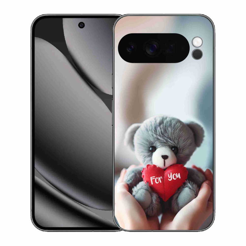 Gelový kryt mmCase na Google Pixel 10 Pro XL - medvídek pro zamilované