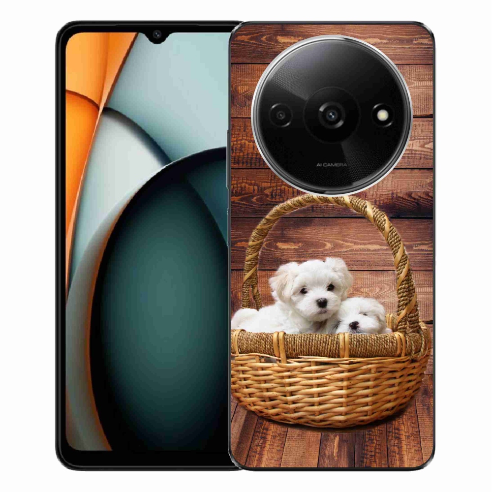 Gelový kryt mmCase na Xiaomi Redmi A3 - štěňátka