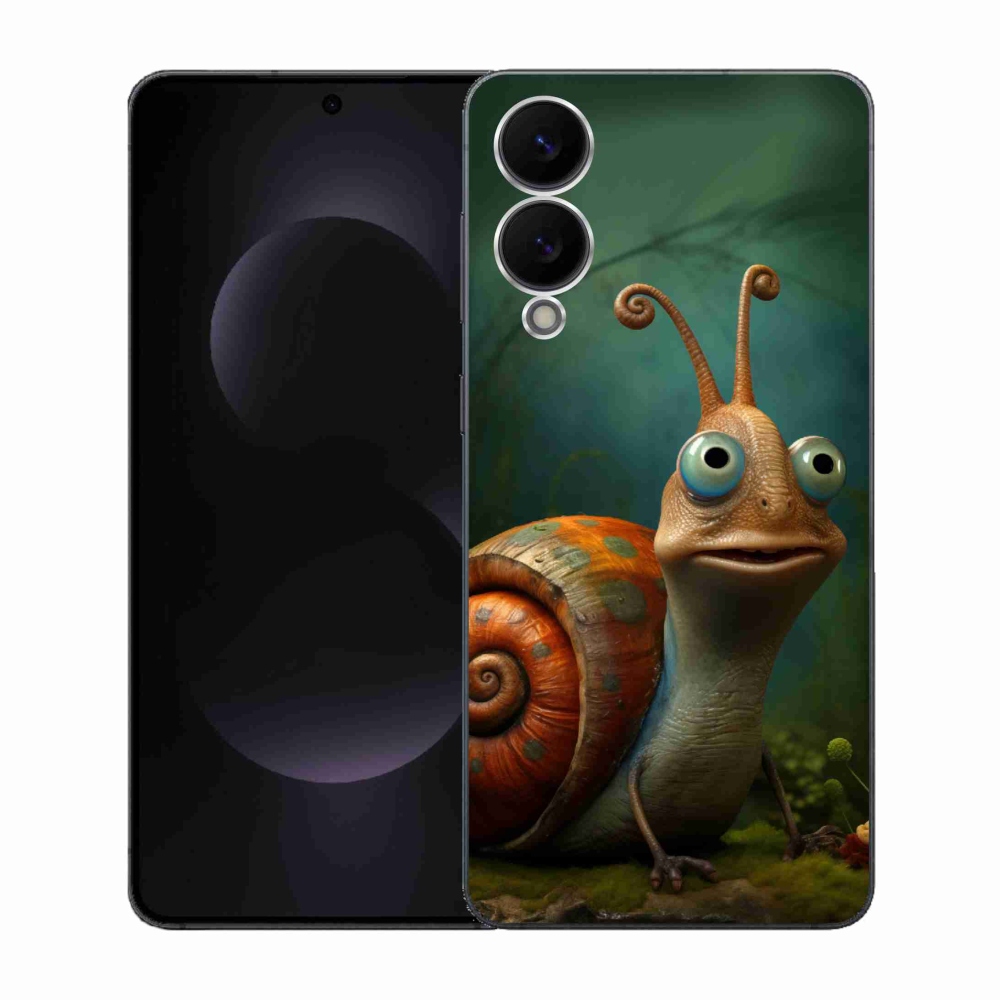 Gelový kryt mmCase na Samsung Galaxy S25 Edge - šnek
