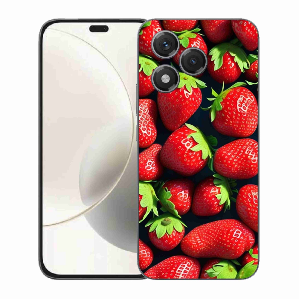 Gelový kryt mmCase na Honor 400 Lite - jahody