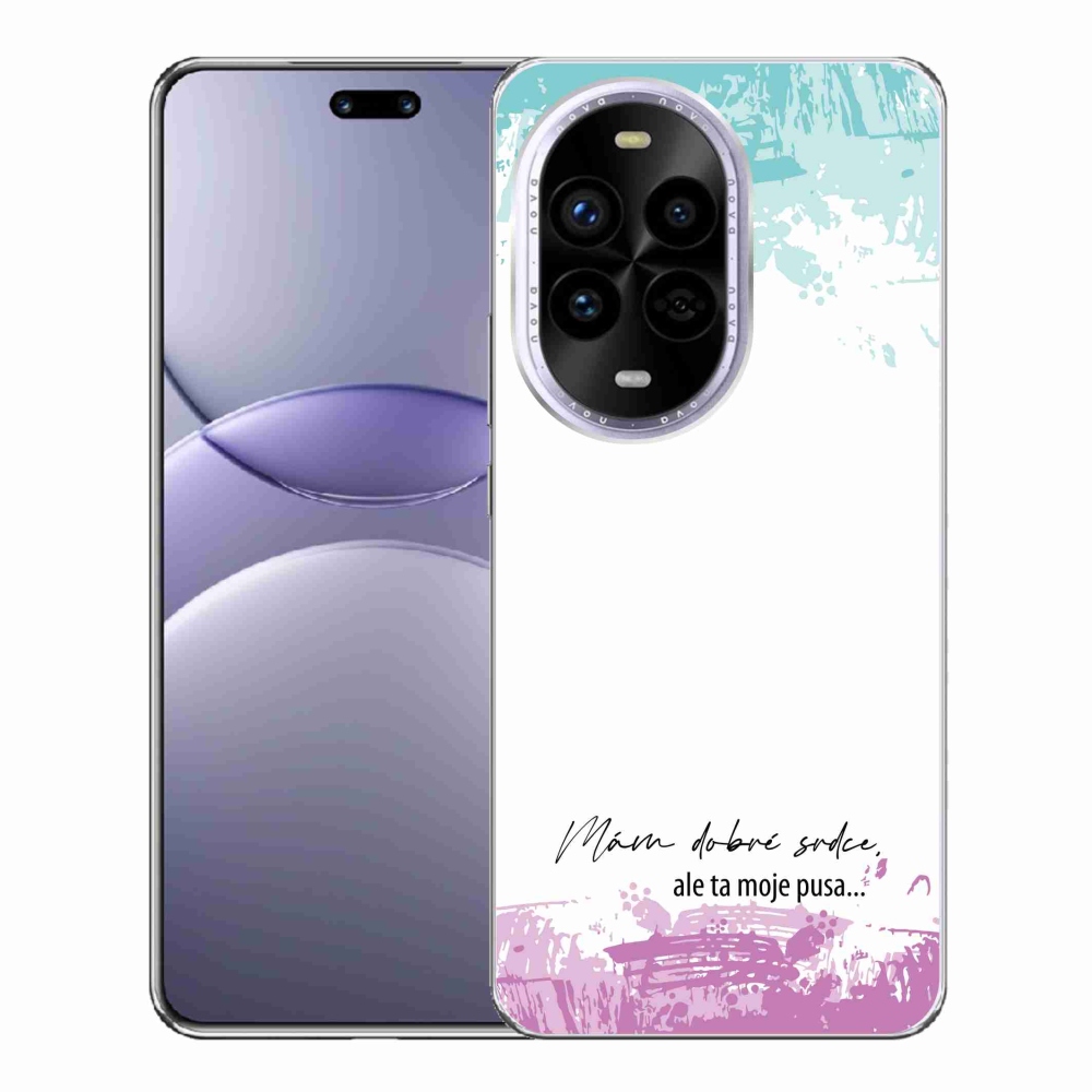Gelový kryt mmCase na Huawei Nova 13 Pro 5G - vtipný text 3 bílé pozadí