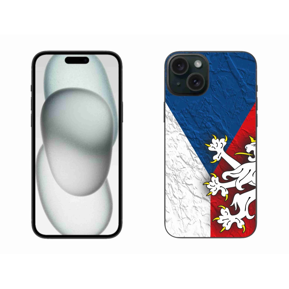Gelový kryt mmCase na iPhone 15 Plus - česká vlajka 1