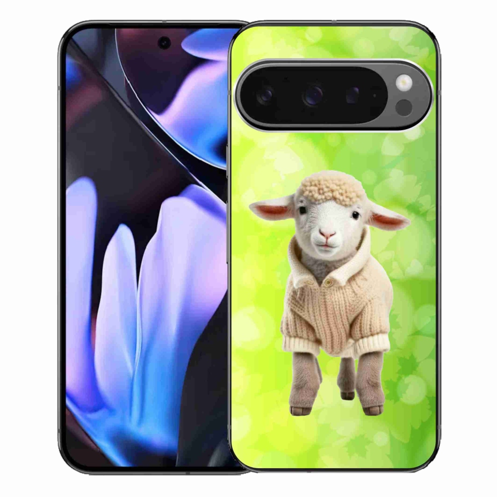 Gelový kryt mmCase na Google Pixel 9 Pro XL - jehně ve svetru