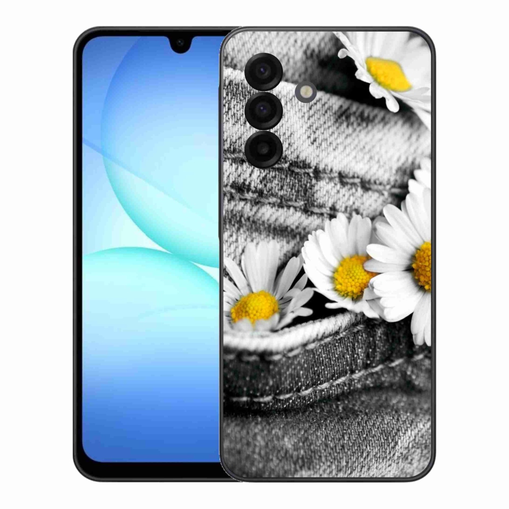Gelový kryt mmCase na Samsung Galaxy A17 4G/5G - kopretiny