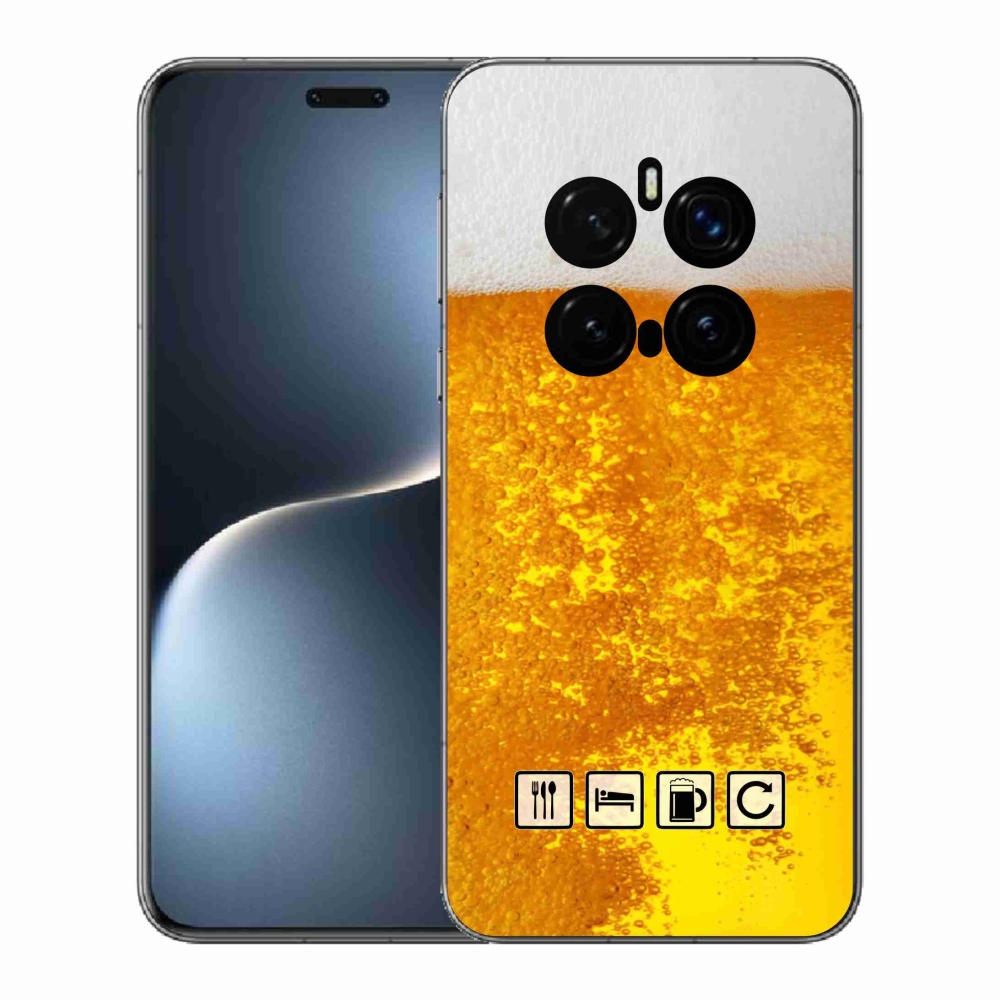 Gelový kryt mmCase na Honor Magic 7 Pro 5G - pivní motiv 3