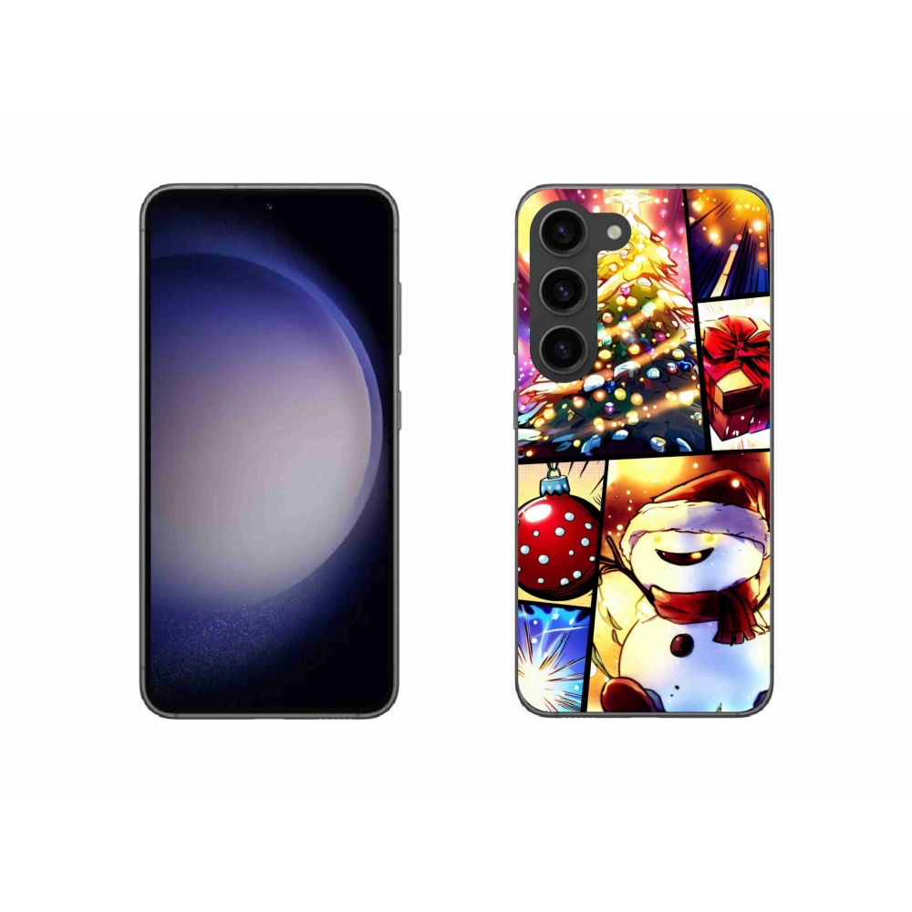 Gelový kryt mmCase na Samsung Galaxy S23 5G - vánoční motivy 1