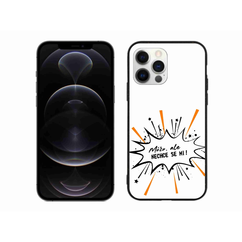 Gelový kryt mmCase na iPhone 12 Pro Max - vtipný text 11 bílé pozadí