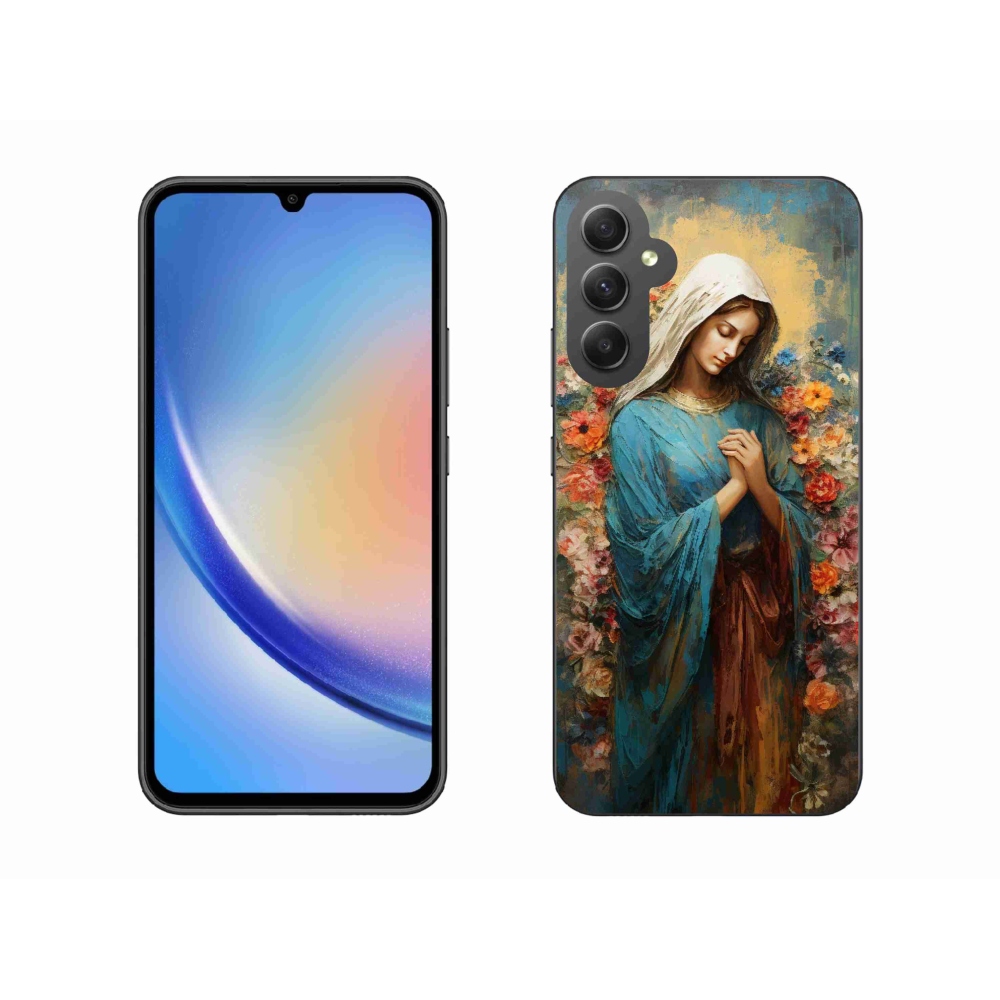 Gelový kryt mmCase na Samsung Galaxy A34 5G - svatá žena
