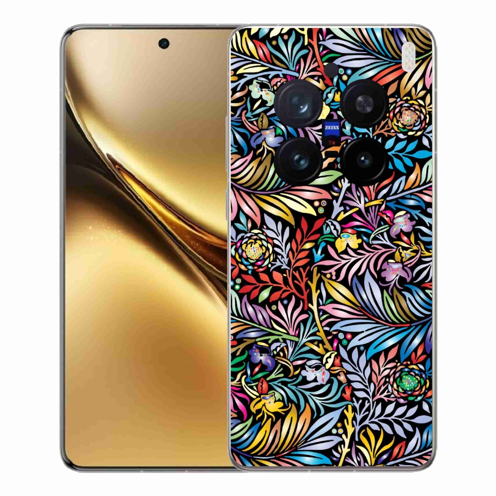 Gelový kryt mmCase na Vivo X200 Pro 5G - květiny 5