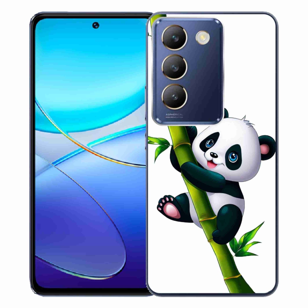 Gelový kryt mmCase na Vivo V40 SE 4G/5G - panda na bambusu