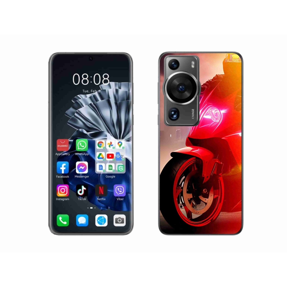 Gelový kryt mmCase na Huawei P60 Pro - motorka