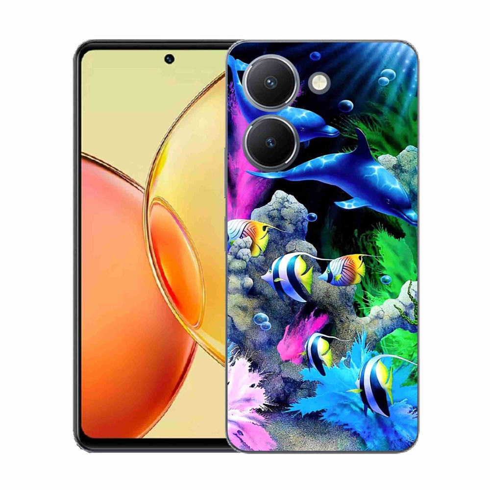 Gelový kryt mmCase na Vivo Y36 - mořský svět