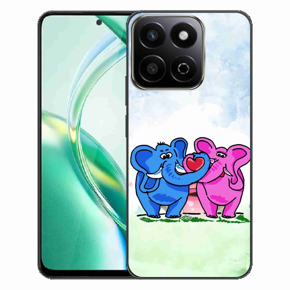 Gelový kryt mmCase na Honor 200 Smart 5G - zamilovaní sloni