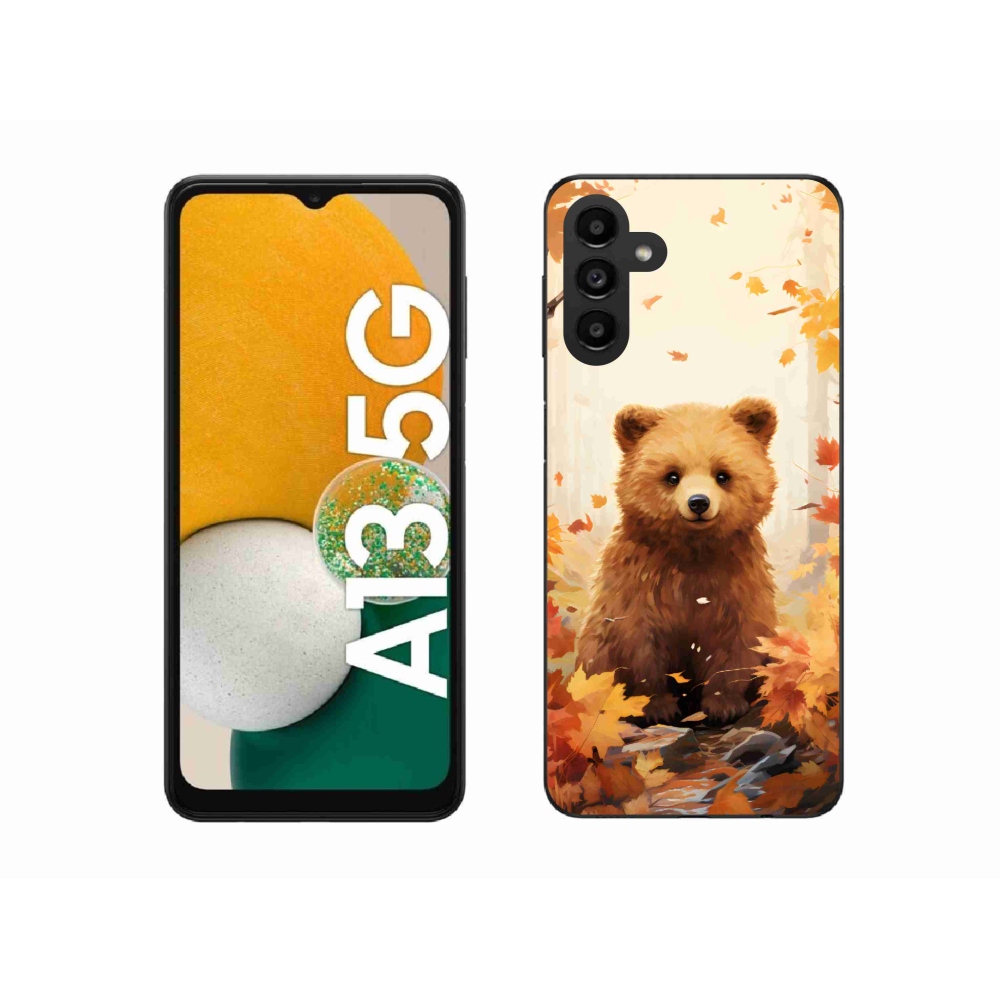 Gelový kryt mmCase na Samsung Galaxy A13 5G - medvěd v lese