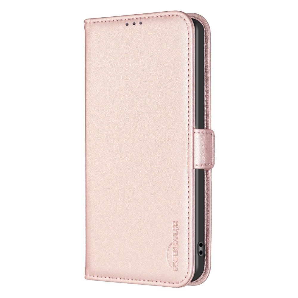 BNF knížkové pouzdro na Xiaomi Redmi 13 4G/Poco M6 4G - růžovozlaté