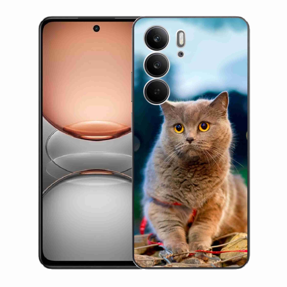 Gelový kryt mmCase na Realme C75 - britská modrá 2